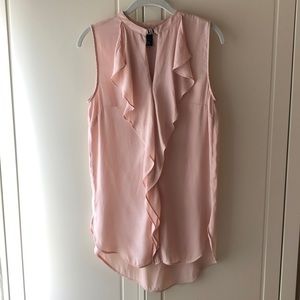 H&M Ruffle Front Sleeveless Top